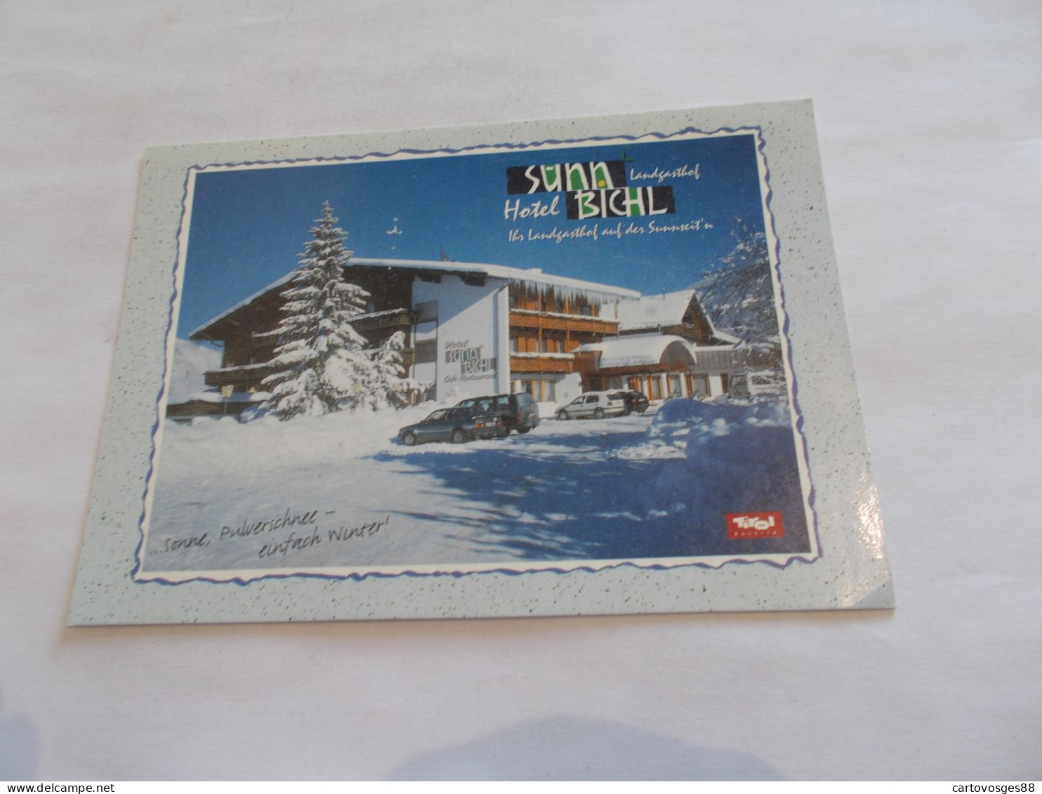 WEERBERG TIROL ( AUSTRIA OSTERREICH ) HOTEL SUNN BICHL CAFE RESTAURANT SOUS LA NEIGE VIEILLE AUTO - Autres & Non Classés