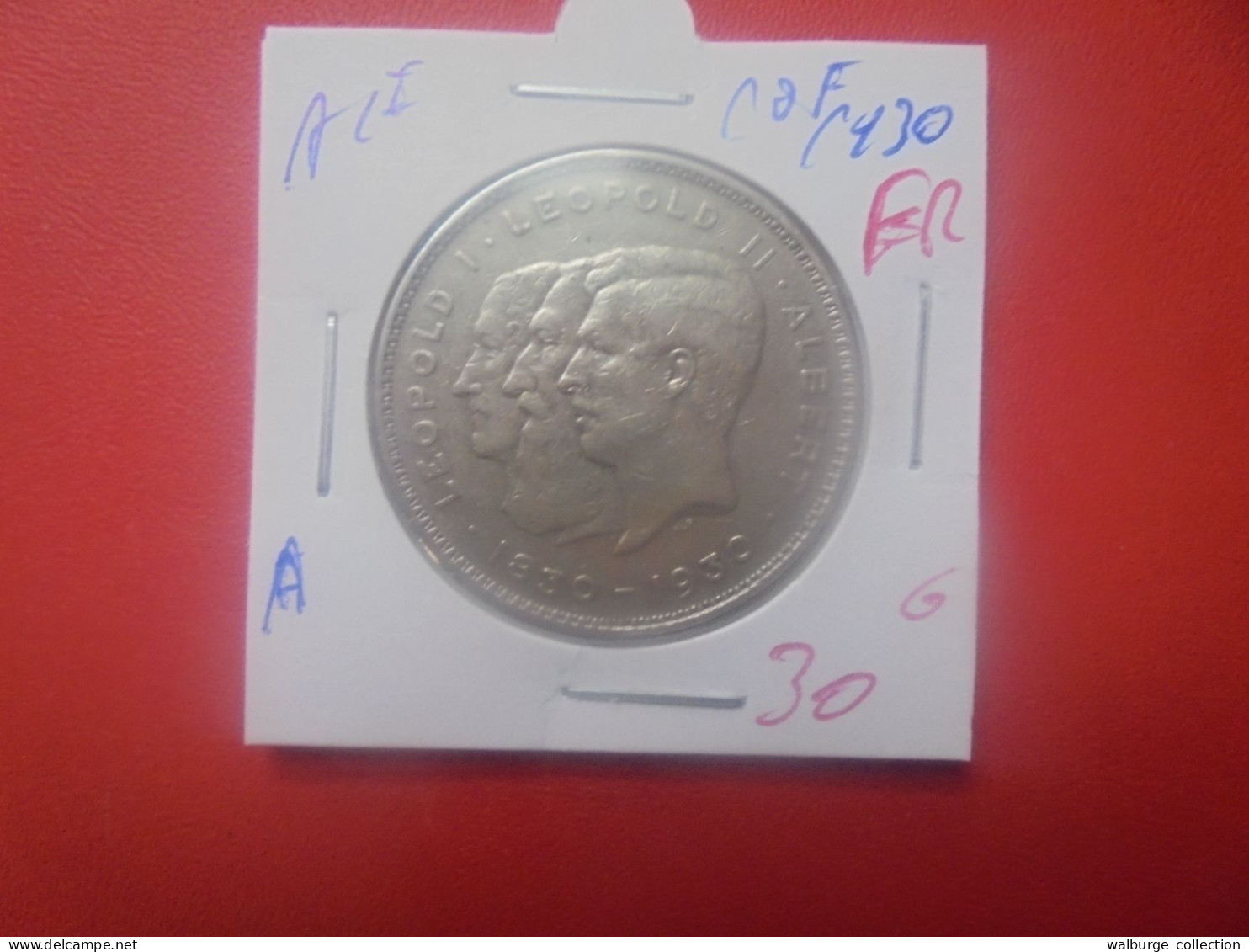 Albert 1er. 10 FRANCS 1930 FR POS.A (A.1) - 10 Francs & 2 Belgas