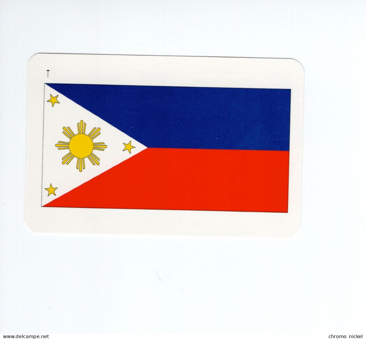 Chromo/carte Plastifiée Moderne PHILIPPINES Manille Asie Asia Drapeau Flag Plan Map 90 X 58 Mm RRR TB - Autres & Non Classés