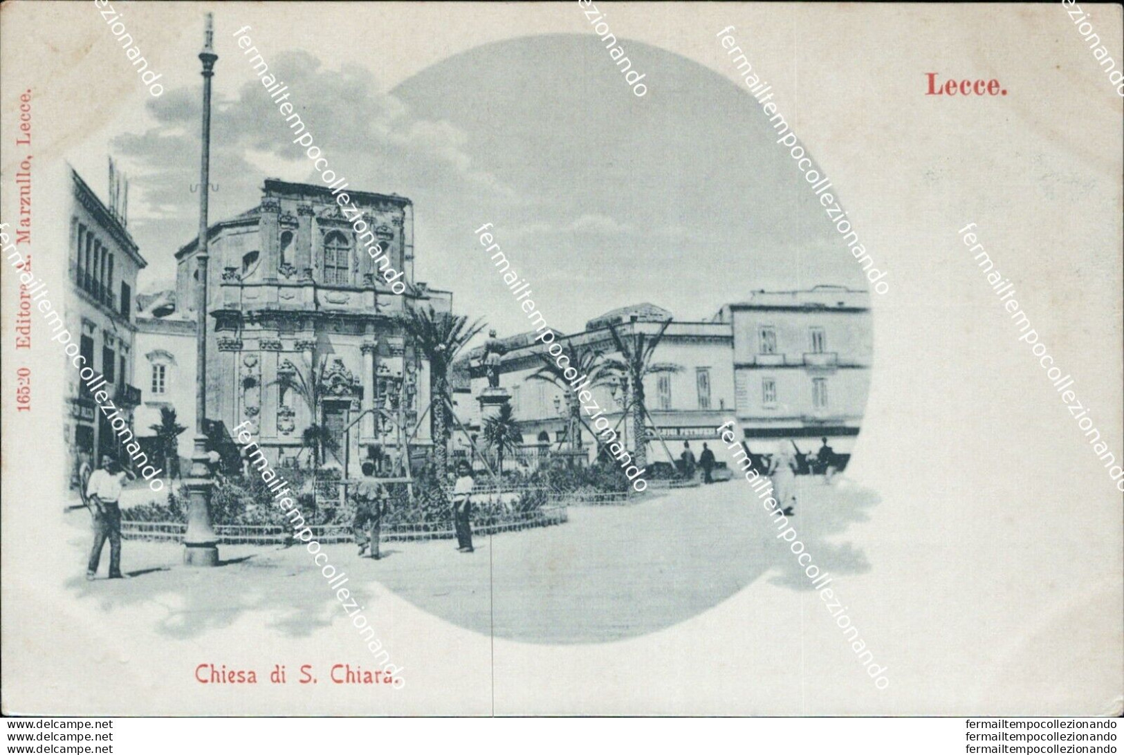 Bg12 Cartolina  Lecce Citta' Chiesa Di S.chiara Inizio 900 - Lecce