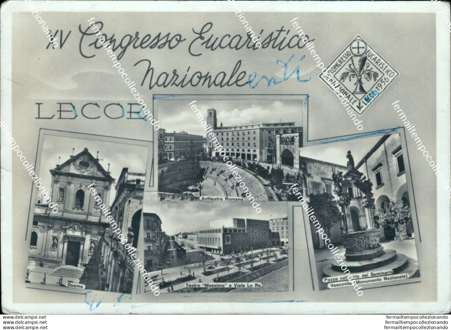 Bm328 Cartolina Lecce XV Congresso Eucaristico Nazionale - Lecce