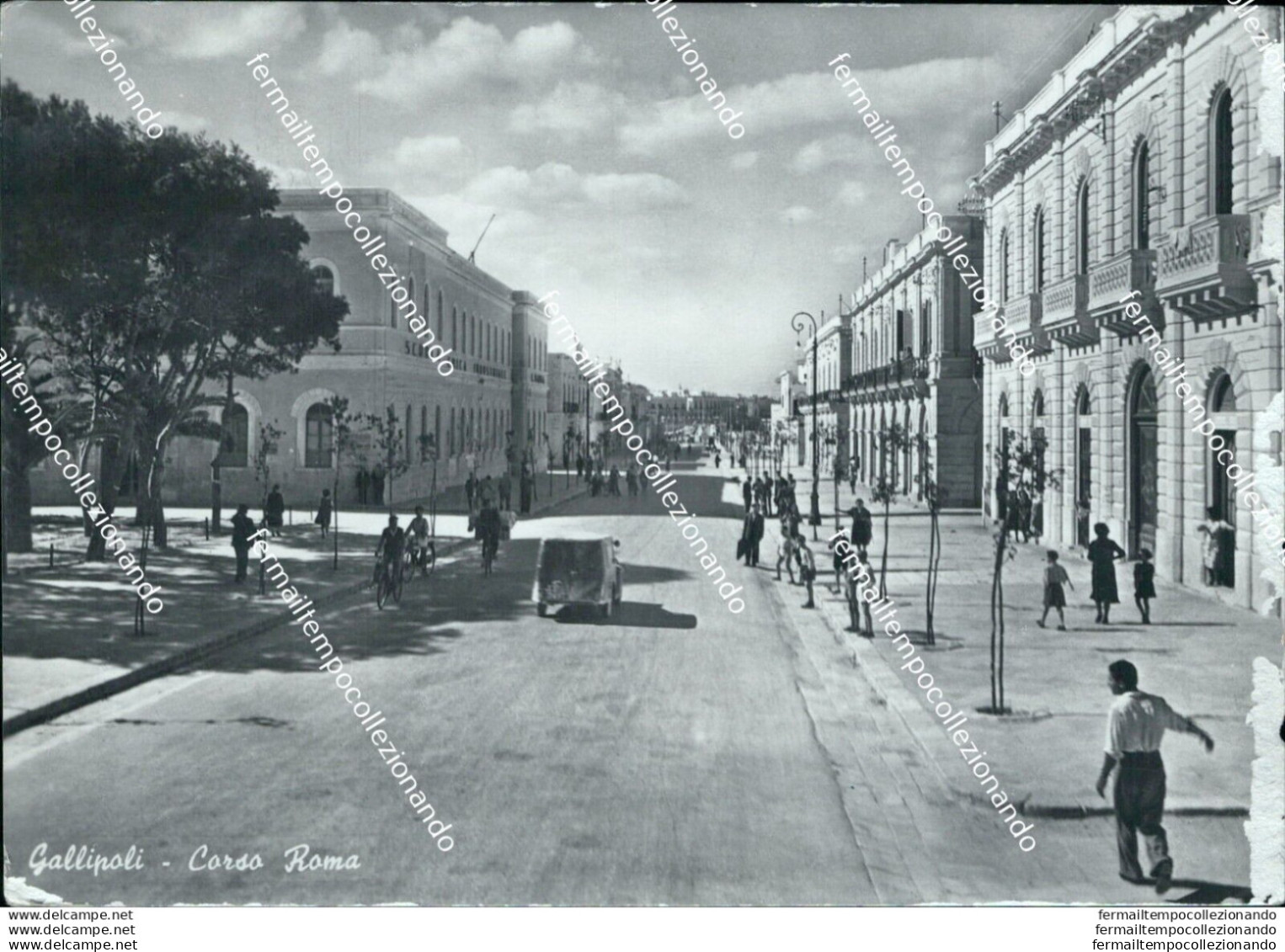 Bh602 Cartolina Gallipoli Corso Roma Provincia Di Lecce - Lecce