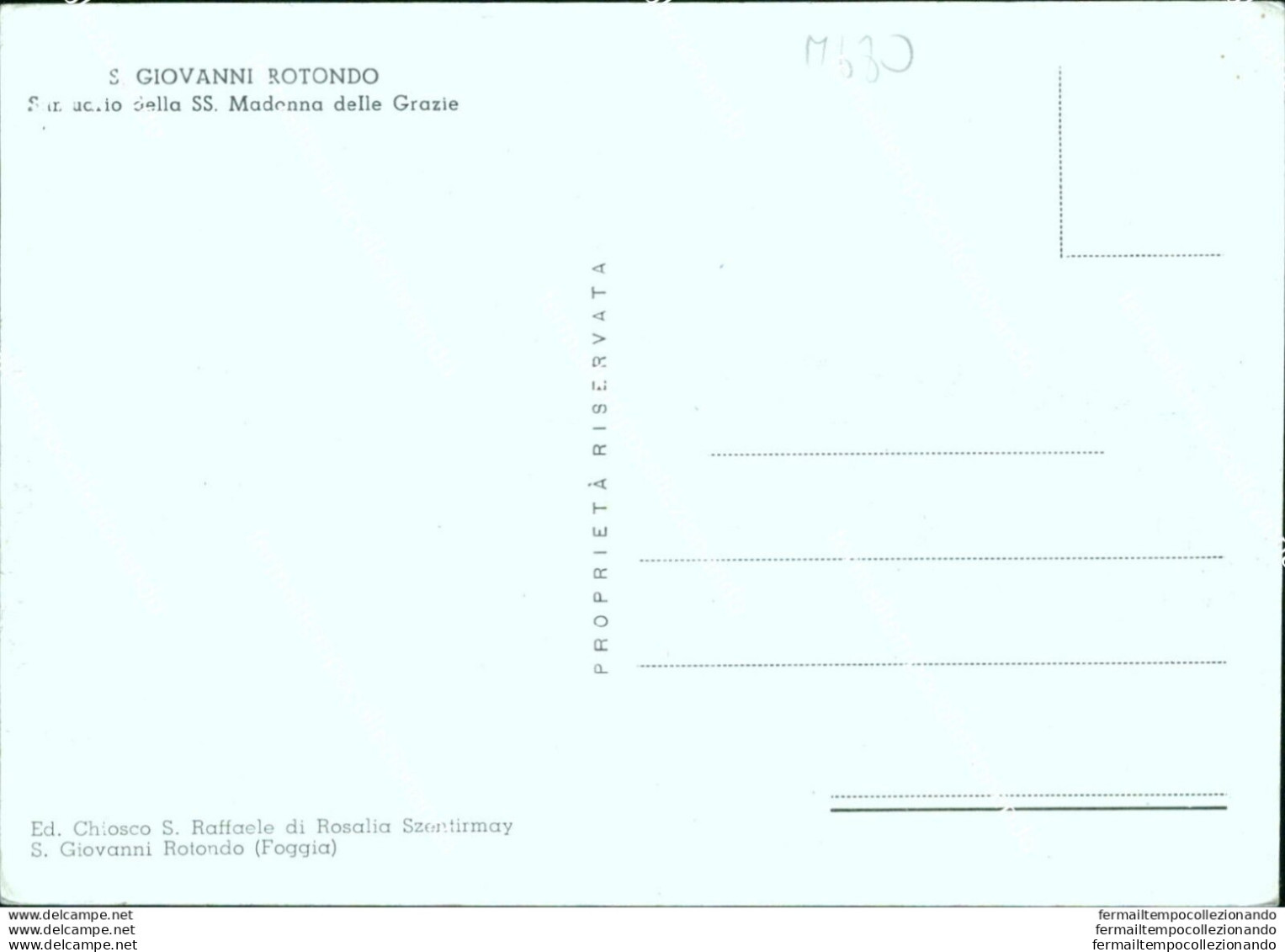 M680 Cartolina S.giovanni Rotondo  Provincia Di Foggia - Foggia