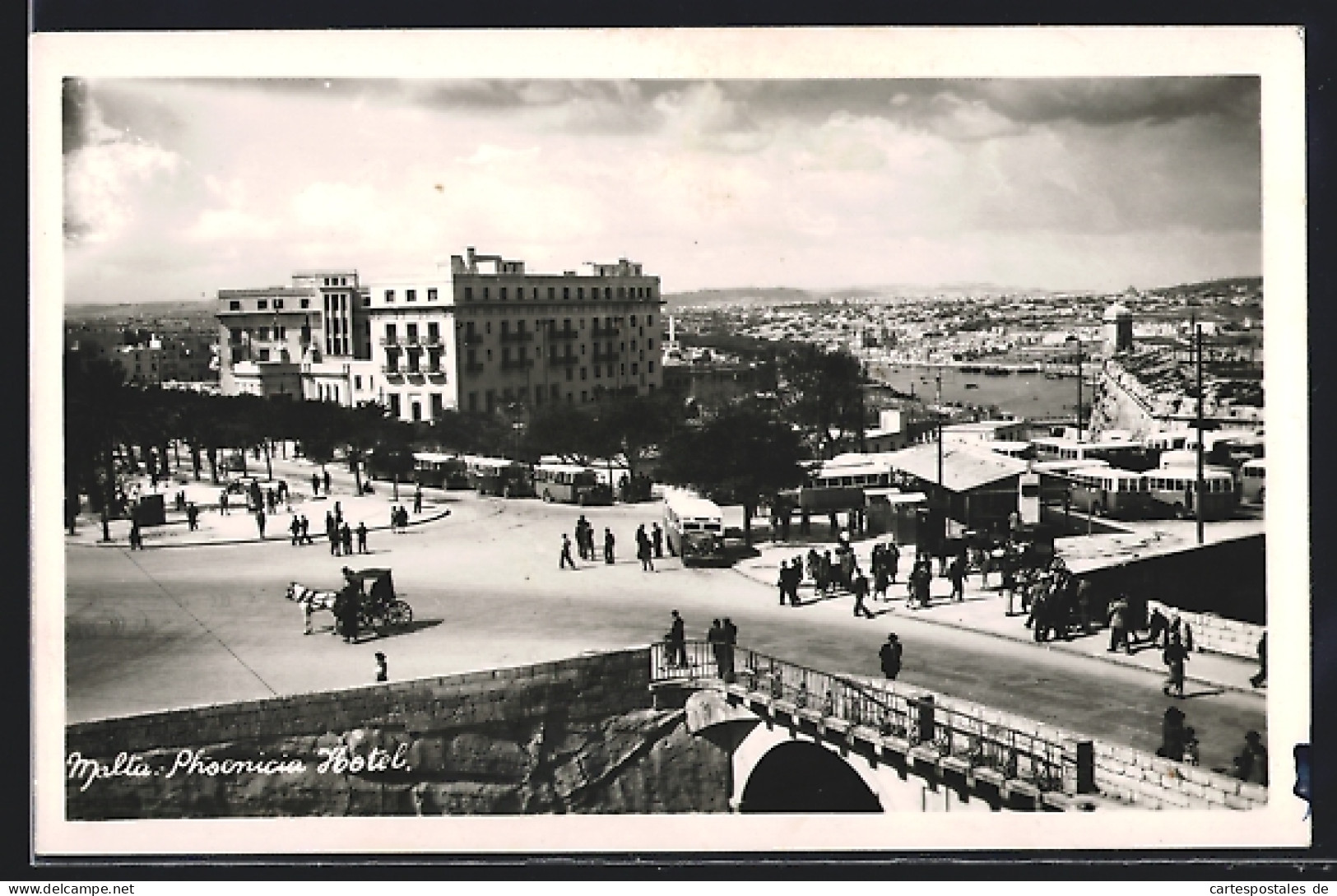 AK Malta, Phoenicia Hotel, Brücke Und Häuser  - Malta