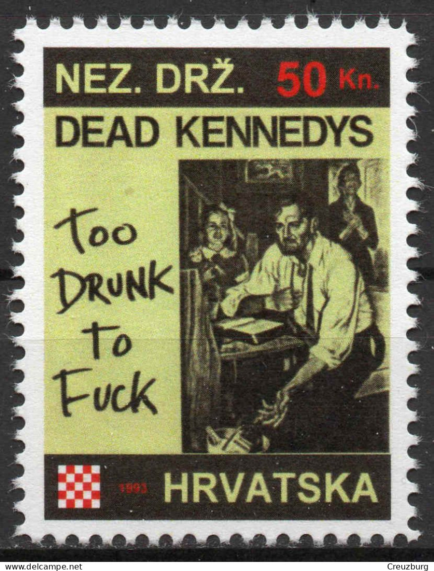 Dead Kennedys - Briefmarken Set Aus Kroatien, 16 Marken, 1993. Unabhängiger Staat Kroatien, NDH. - Kroatien