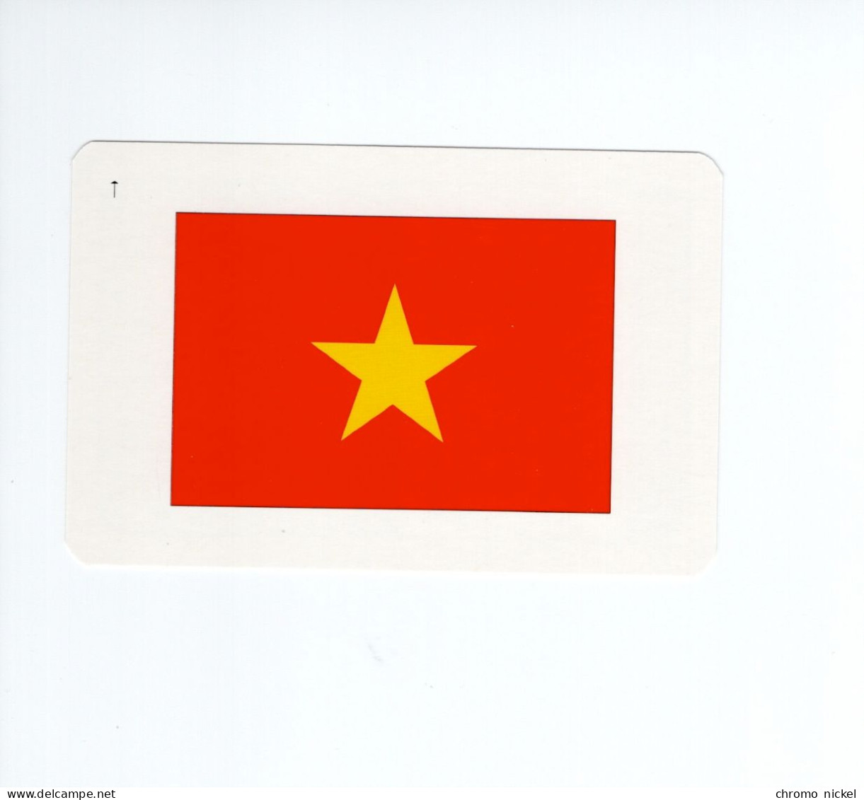 Chromo/carte Plastifiée Moderne VIET NAM Hanoî Asie Asia Drapeau Flag Plan Map 90 X 58 Mm RRR TB - Autres & Non Classés