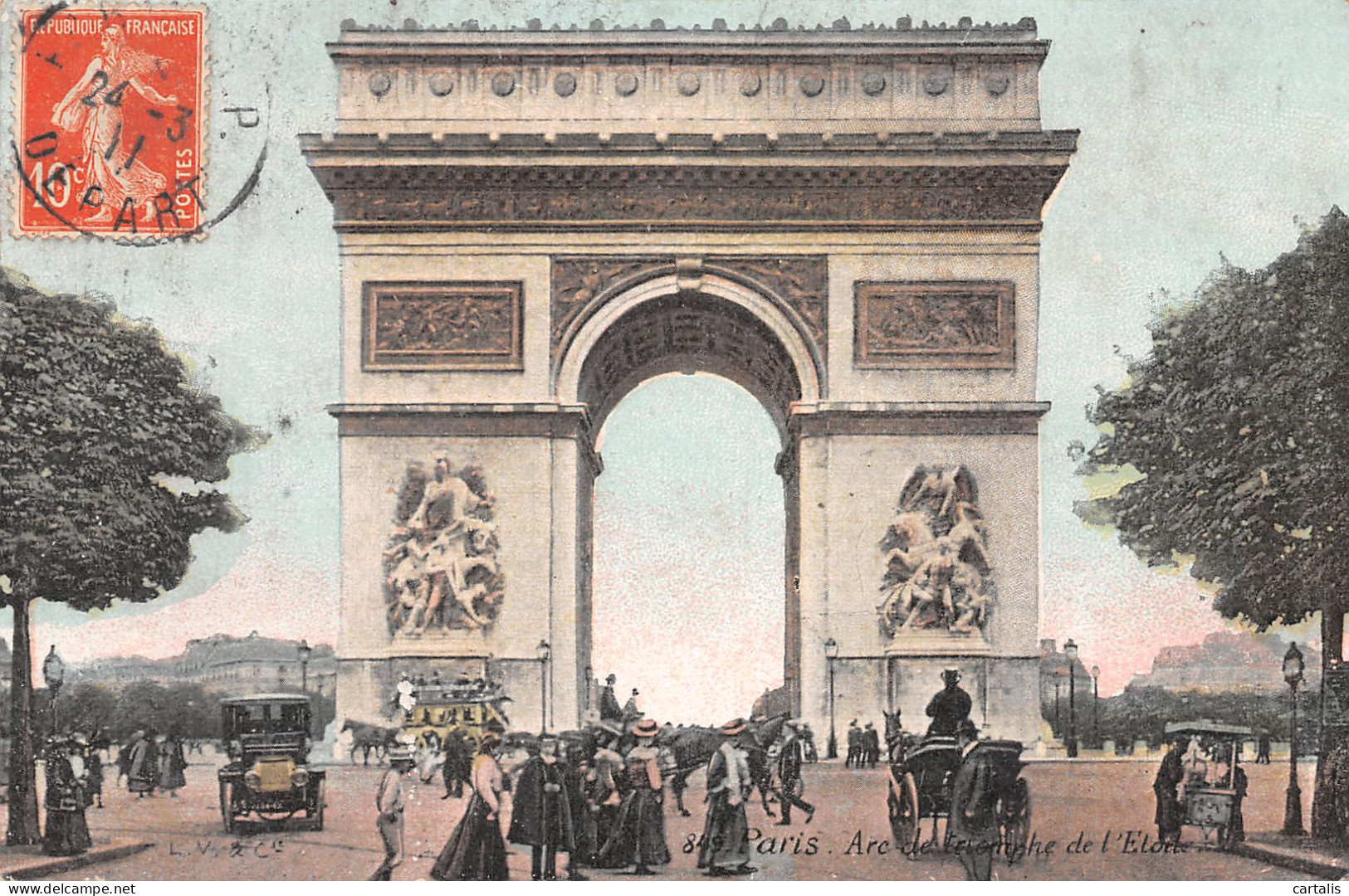 75-PARIS L ARC DE TRIOMPHE DE L ETOILE-N°4225-B/0023 - Arc De Triomphe