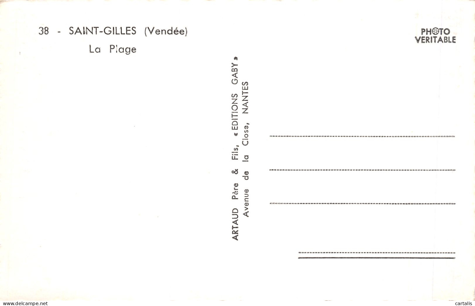 85-SAINT GILLES-N°4225-A/0187 - Saint Gilles Croix De Vie