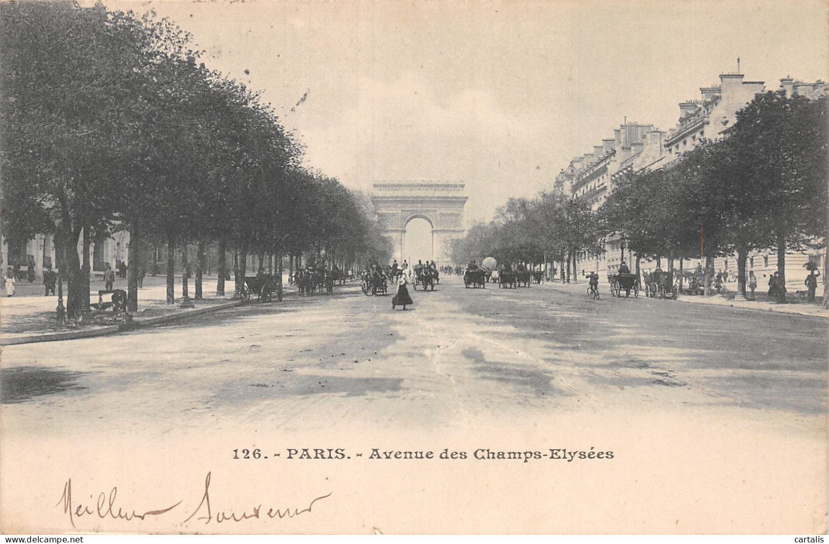 75-PARIS AVENUE DES CHAMPS ELYSEES-N°4225-D/0371 - Champs-Elysées