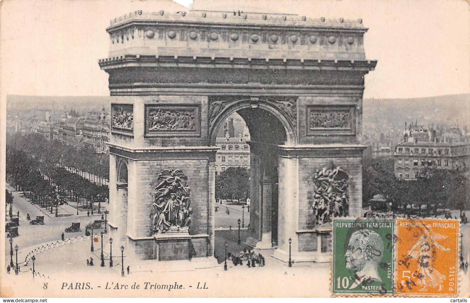 75-PARIS L ARC DE TRIOMPHE -N°4225-D/0037 - Arc De Triomphe
