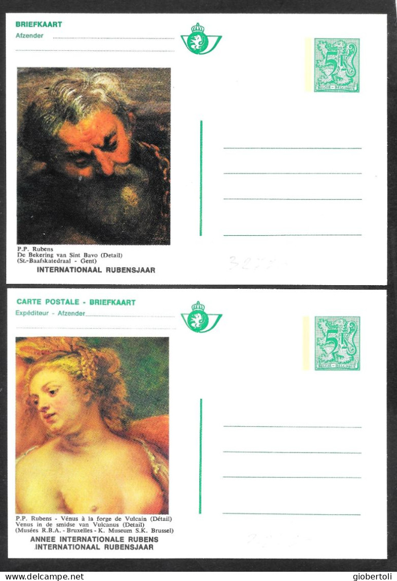 Belgio/Belgium/Belgique: Set Di 5,  Intero, Stationery, Entier, Opere Di Rubens, Works By Rubens, œuvres De Rubens - Rubens