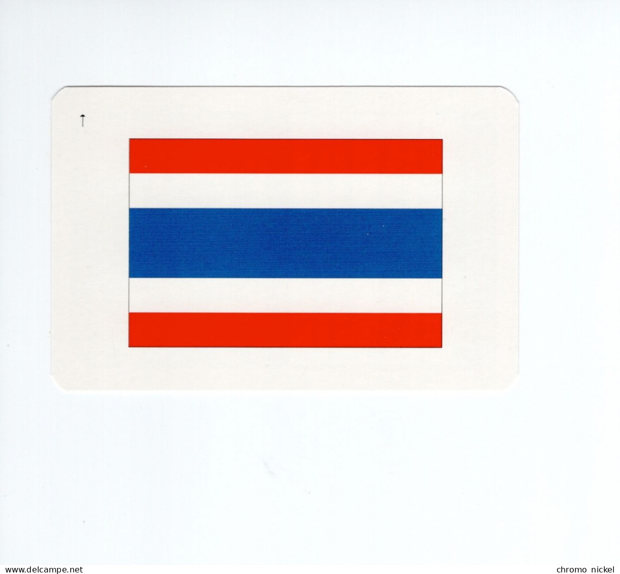 Chromo/carte Plastifiée Moderne THAÏLANDE Thailand Bangkok Asie Asia Drapeau Flag Plan Map 90 X 58 Mm RRR TB - Sonstige & Ohne Zuordnung