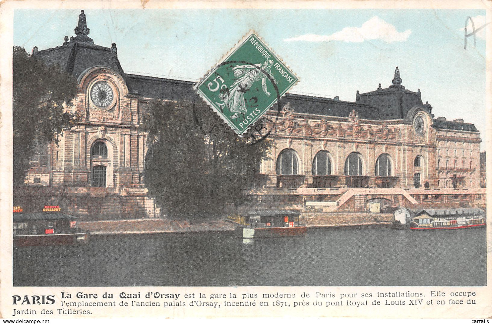 75-PARIS LA GARE DU QUAI D ORSAY-N°4225-C/0177 - Stations, Underground