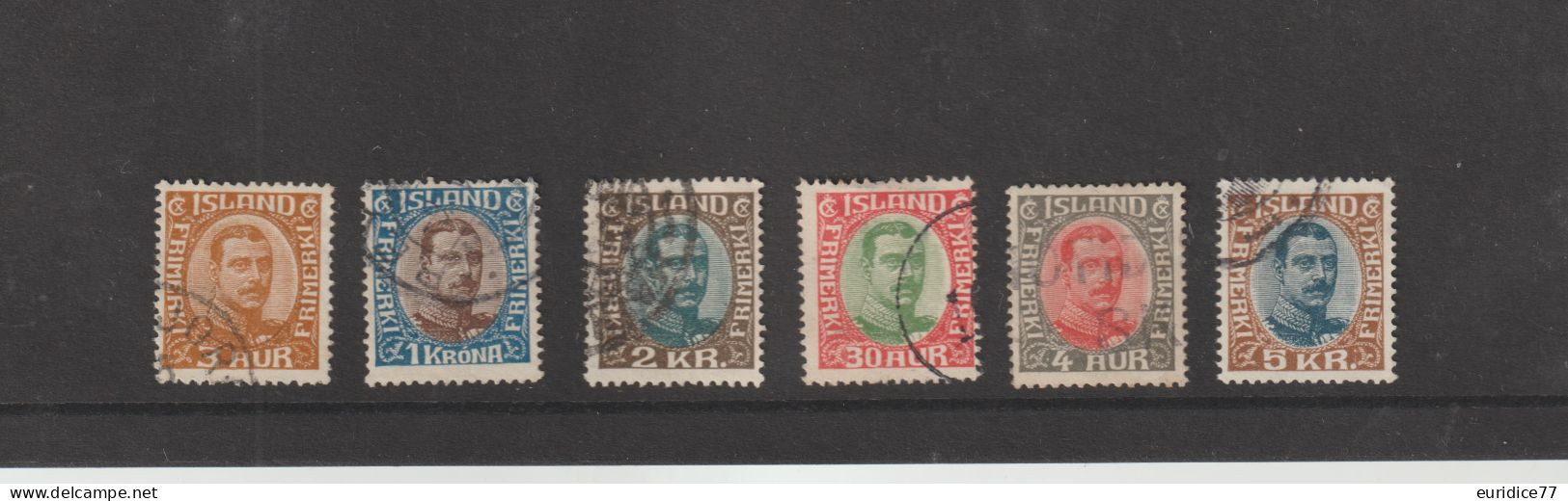 Islande 1920 - Yvert 83,84,92,95,96 Oblitere - Oblitérés