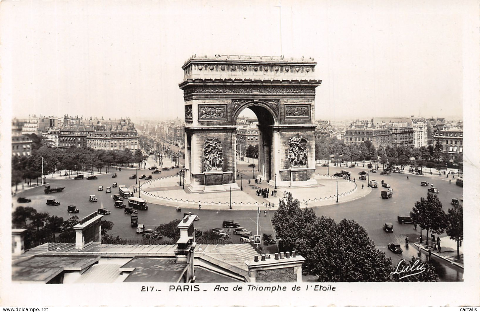 75-PARIS ARC DE TRIOMPHE DE L ETOILE-N°4225-F/0299 - Arc De Triomphe