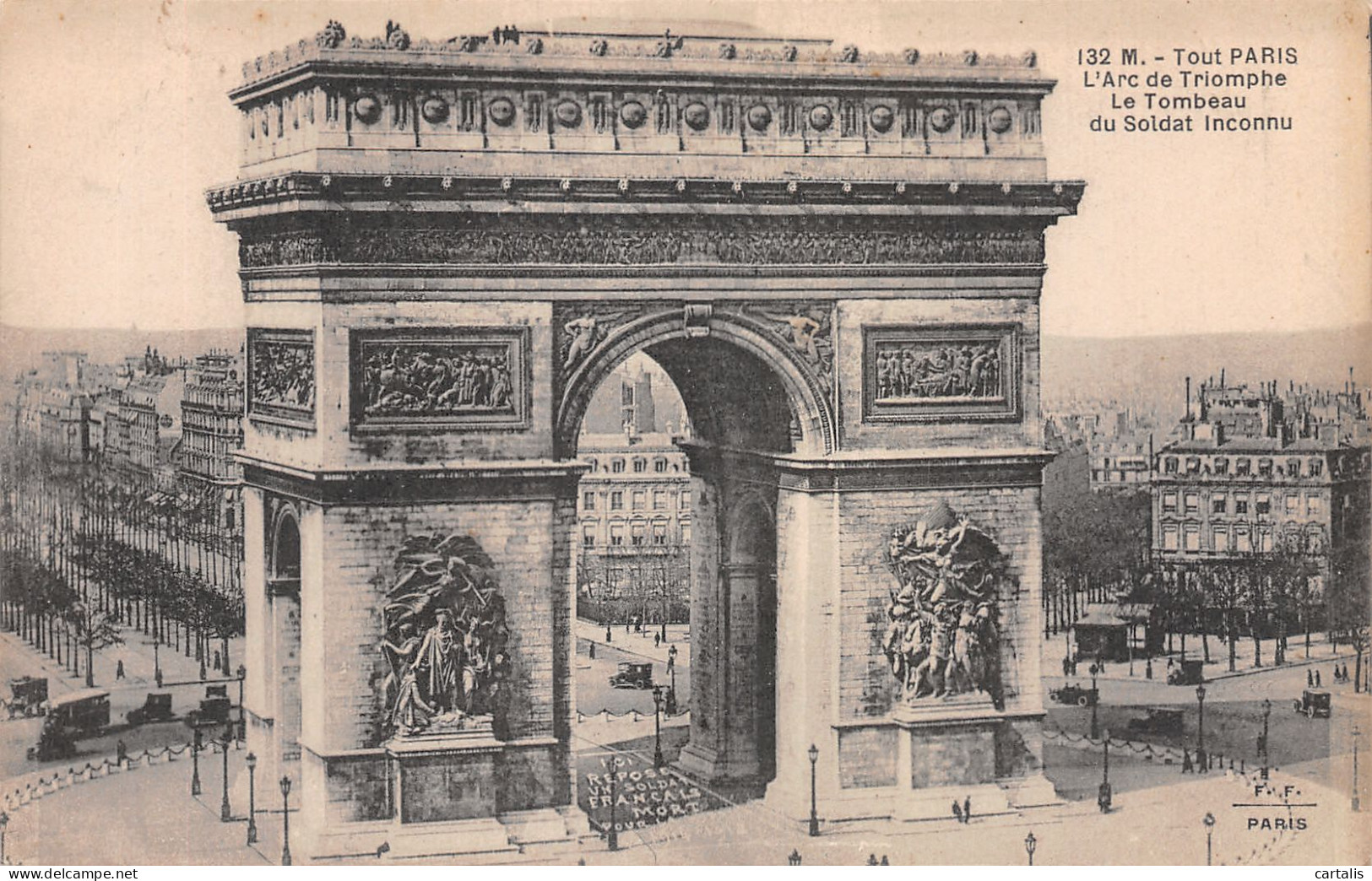 75-PARIS L ARC DE TRIOMPHE -N°4225-F/0267 - Arc De Triomphe