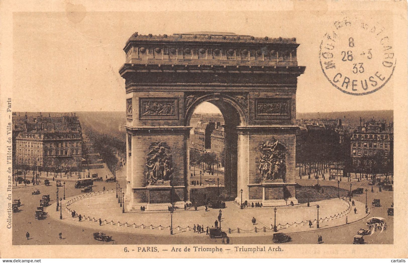 75-PARIS L ARC DE TRIOMPHE -N°4225-F/0209 - Arc De Triomphe