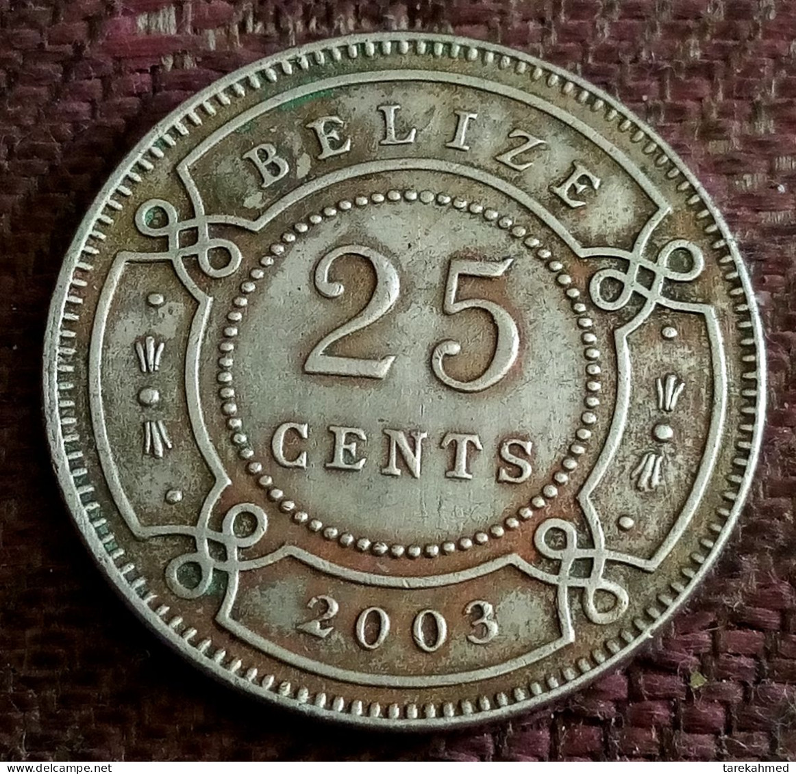 Belize, 25 Cents, 2003, Franklin Mint, KM:36, Agouz - Belize