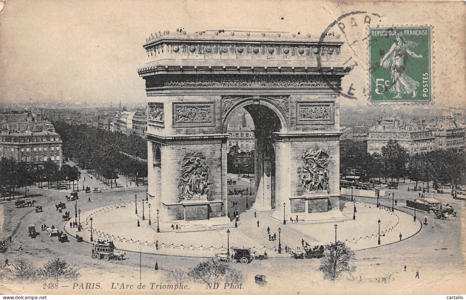 75-PARIS L ARC DE TRIOMPHE-N°4225-F/0019 - Arc De Triomphe