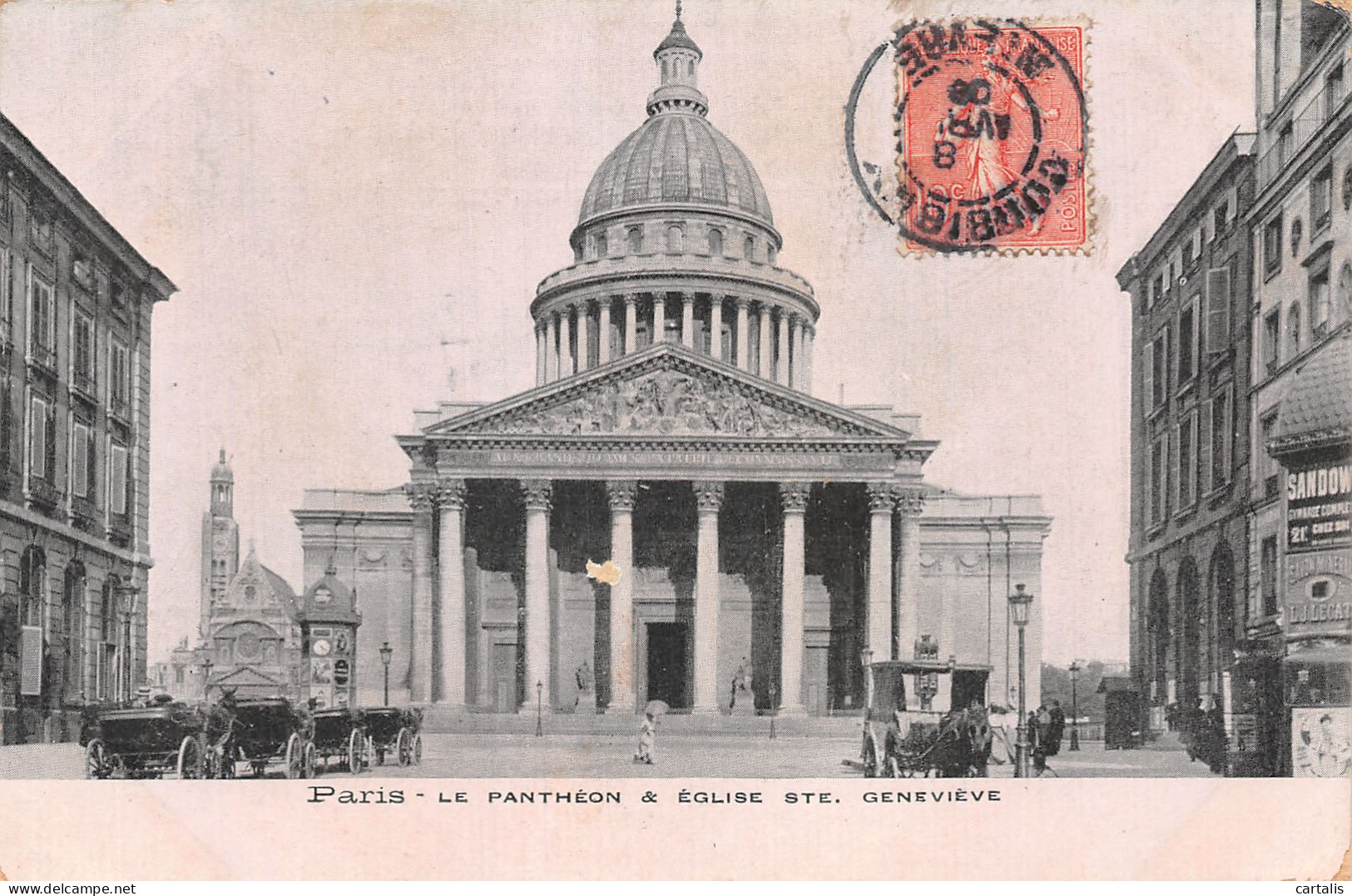 75-PARIS LE PANTHEON ET L EGLISE SAINTE GENEVIEVE-N°4225-E/0269 - Pantheon