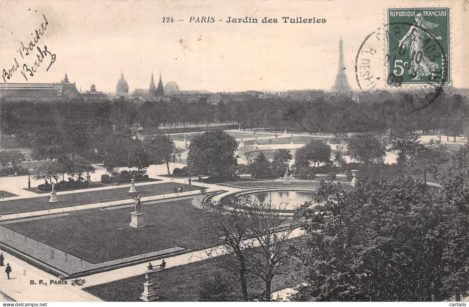 75-PARIS JARDIN DES TUILERIES-N°4226-A/0383 - Parks, Gardens