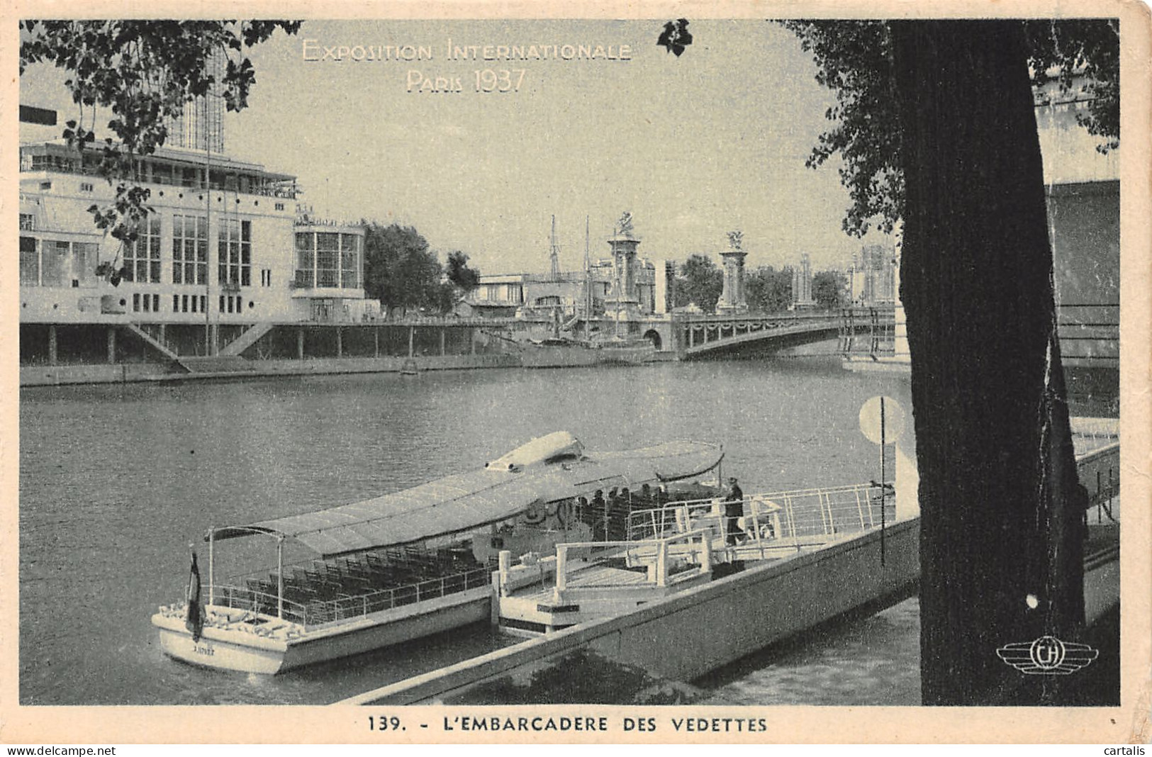 75-PARIS EXPO INTERNATIONALE 1937 EMBARCADERE DES VEDETTES-N°4226-A/0255 - Expositions