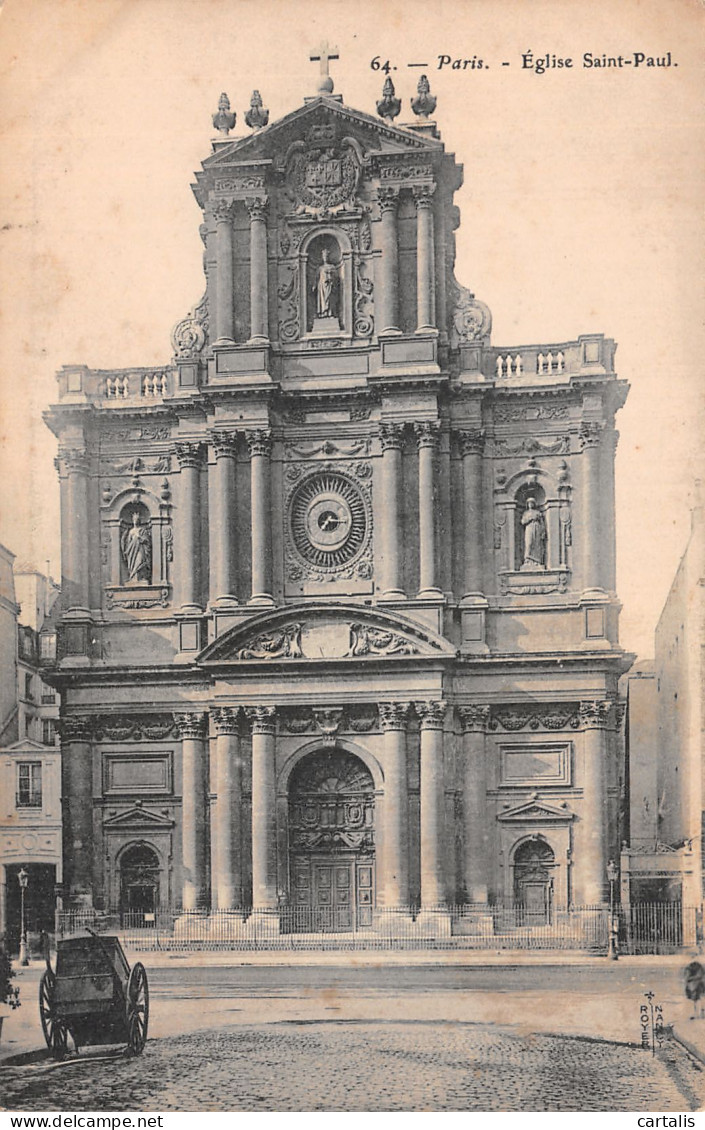 75-PARIS EGLISE SAINT PAUL-N°4226-A/0213 - Eglises