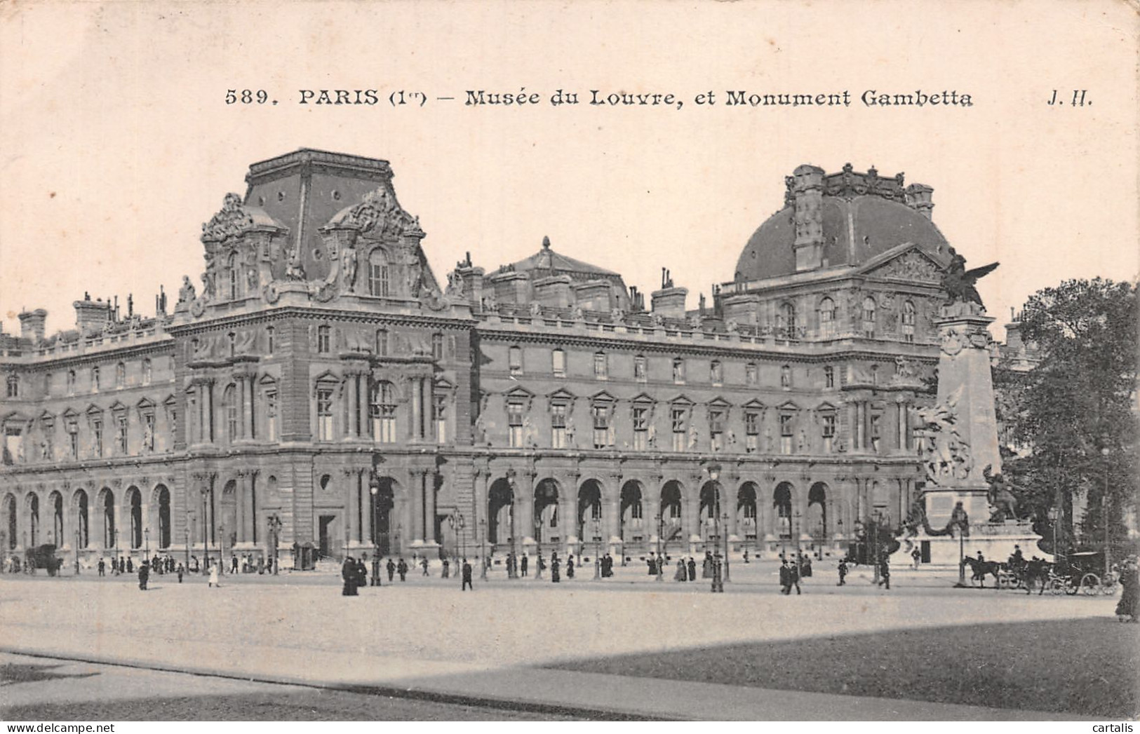 75-PARIS MUSEE DU LOUVRE ET MONUMENT GAMBETTA-N°4226-A/0139 - Musées