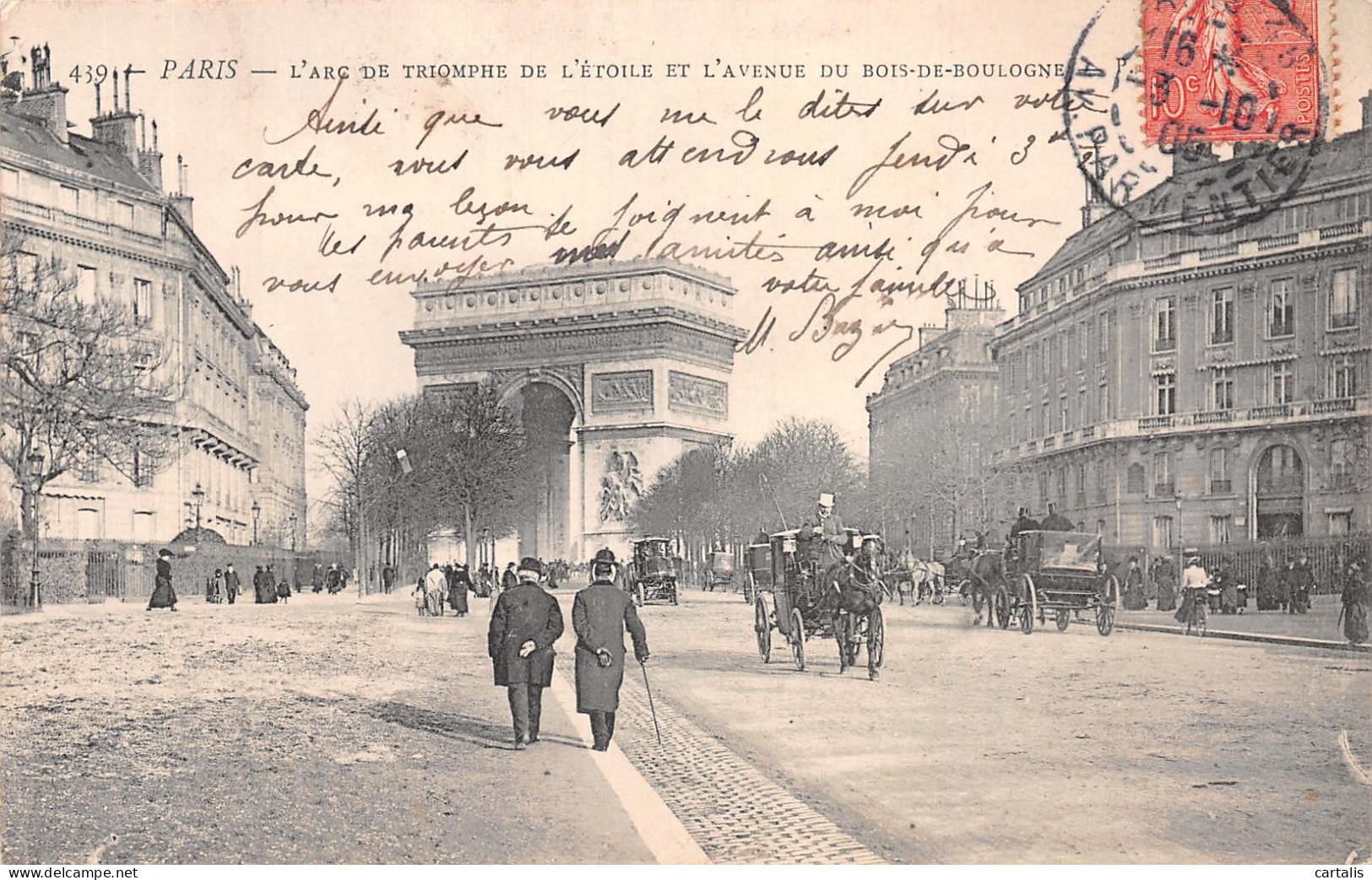 75-PARIS L ARC DE TRIOMPHE DE L ETOILE -N°4226-A/0019 - Arc De Triomphe