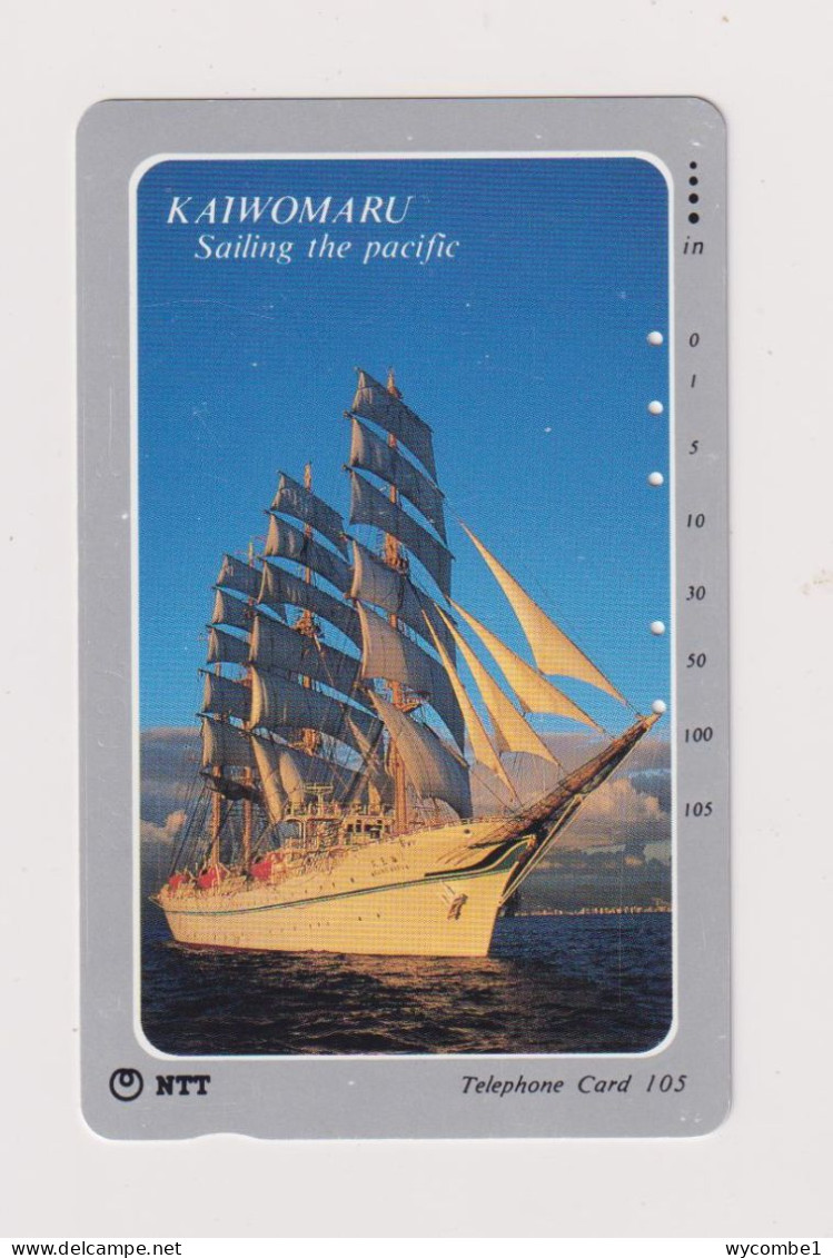 JAPAN  - Sailing Ship Magnetic Phonecard - Japan