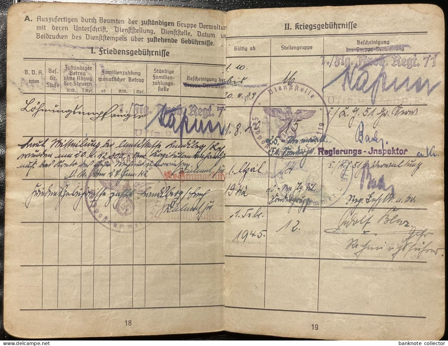 Deutschland, Germany - Deutsches Reich - Soldbuch - Personalausweis - Luftwaffe - 1939 !