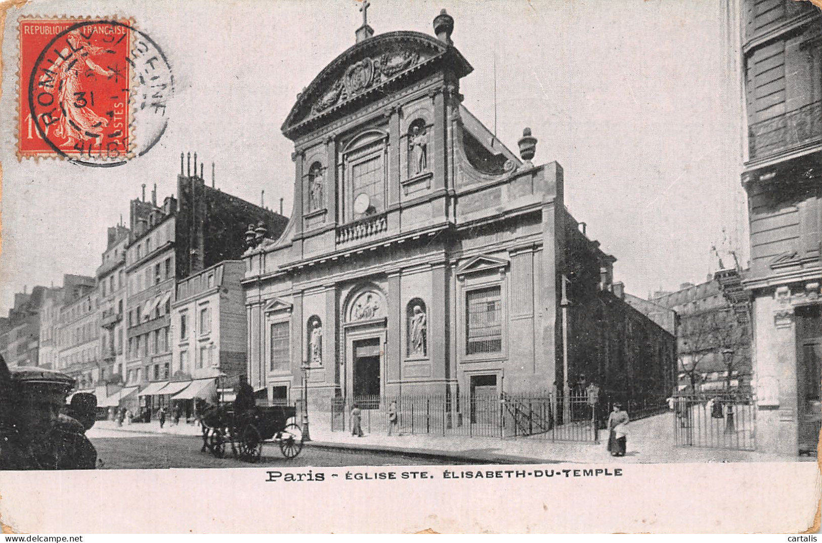 75-PARIS EGLISE SAINTE ELISABETH DU TEMPLE-N°4225-H/0221 - Eglises