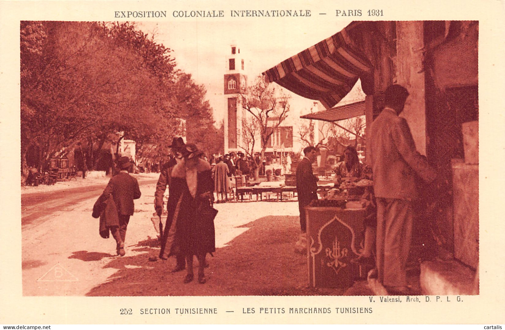 75-PARIS EXPO COLONIALE INTERNATIONALE SECTION TUNISIENNE-N°4225-H/0091 - Mostre