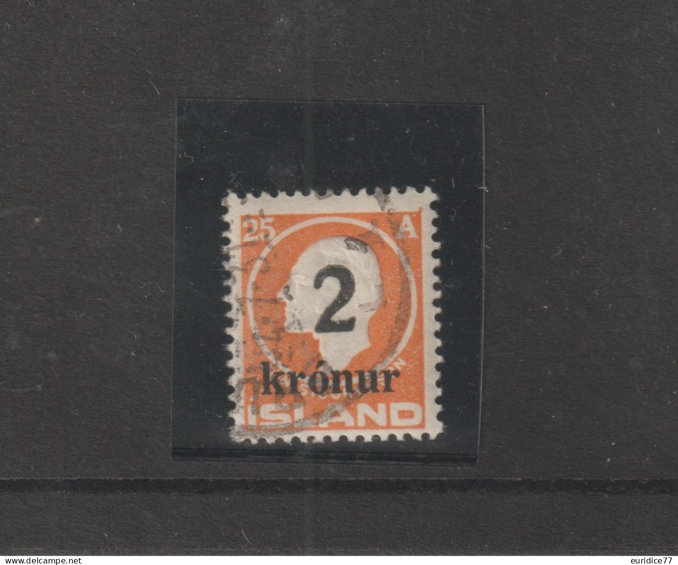 Islande 1924-26 - Yvert 110 Oblitere Cote 125€ - Used Stamps
