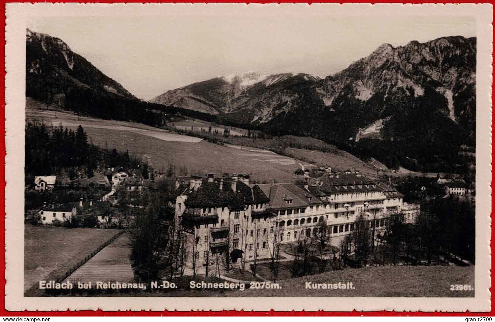 Edlach Bei Reichenau, N.Do. Kuranstalt. 1942 - Raxgebiet