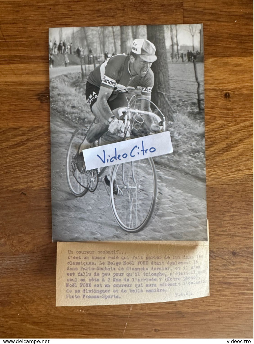 Cyclisme - Noël Foré - Paris-Roubaix 1963 - Tirage Argentique Original #2 - Cycling
