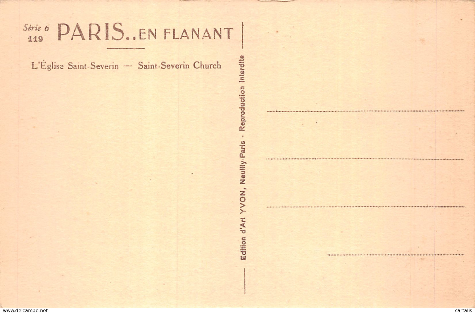 75-PARIS L EGLISE SAINT SEVERIN-N°4226-D/0121 - Eglises