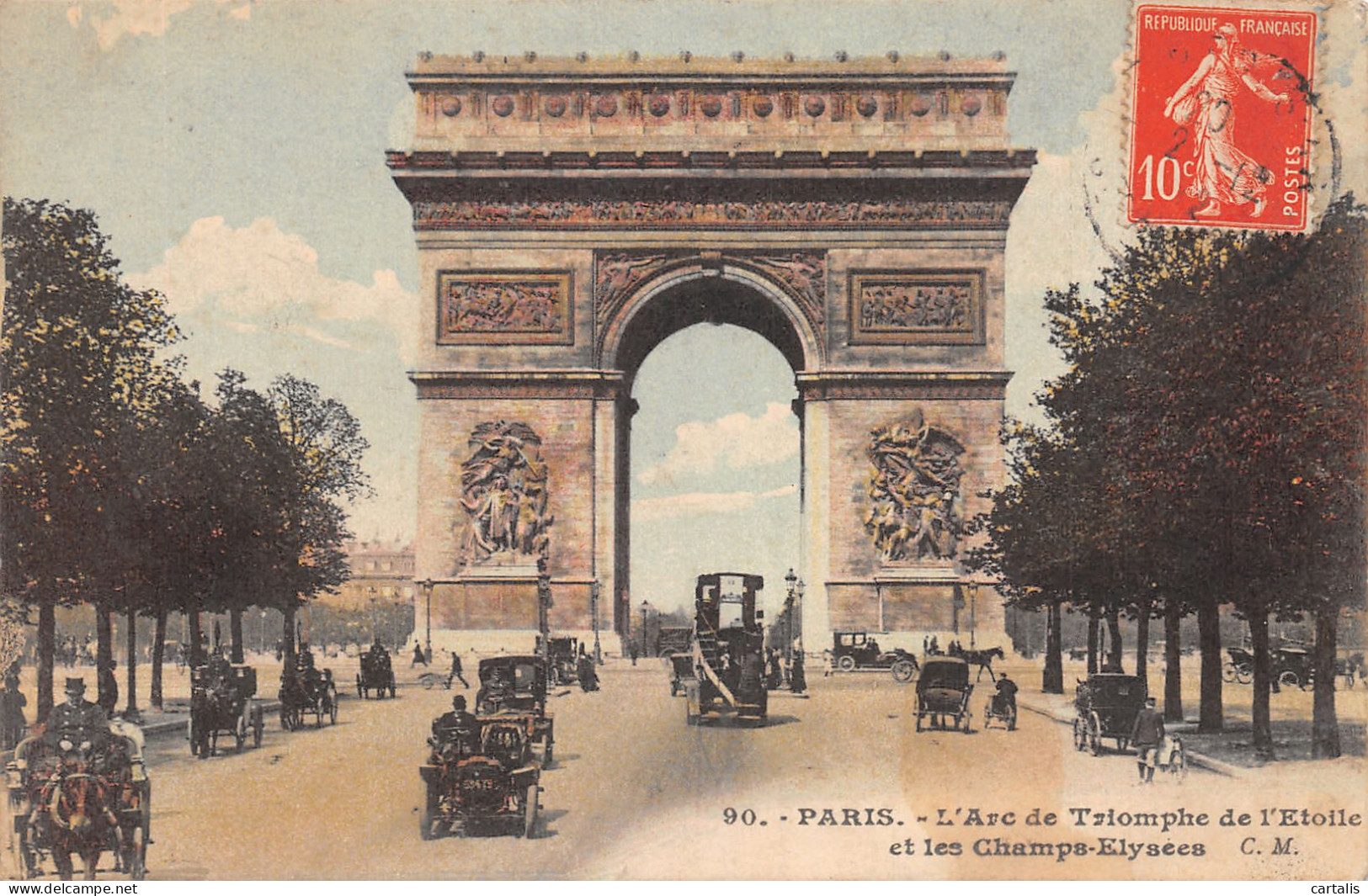 75-PARIS L ARC DE TRIOMPHE DE L ETOILE-N°4226-D/0043 - Arc De Triomphe