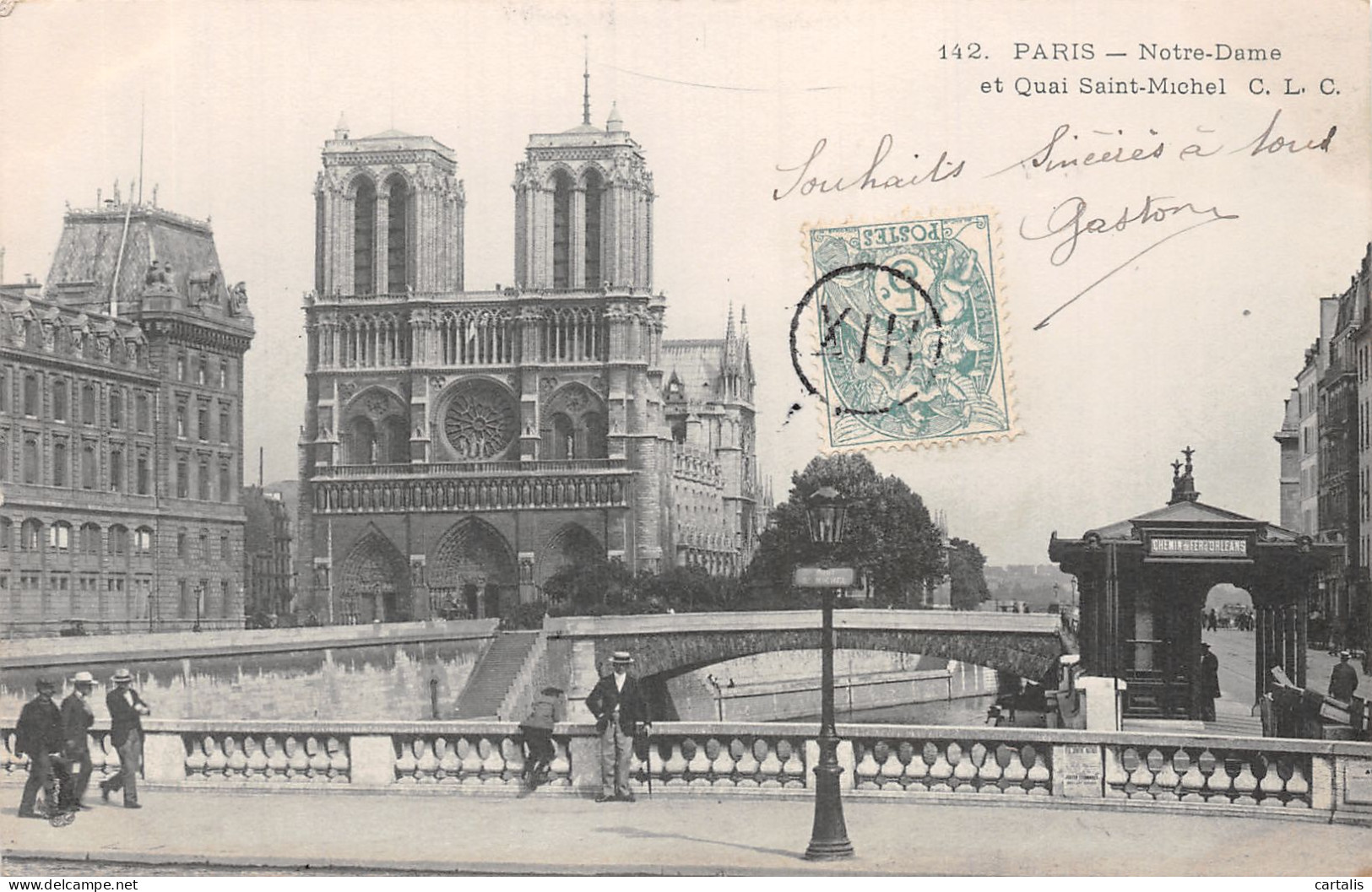 75-PARIS NOTRE DAME ET QUAI SAINT MICHEL-N°4226-C/0363 - Notre Dame De Paris