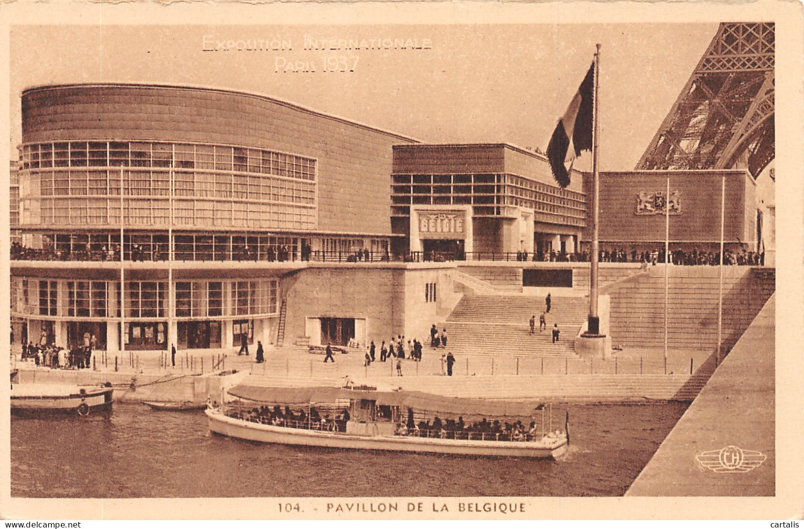 75-PARIS EXPO INTERNATIONALE 1937 PAVILLON DE Belgique-N°4226-G/0177 - Mostre