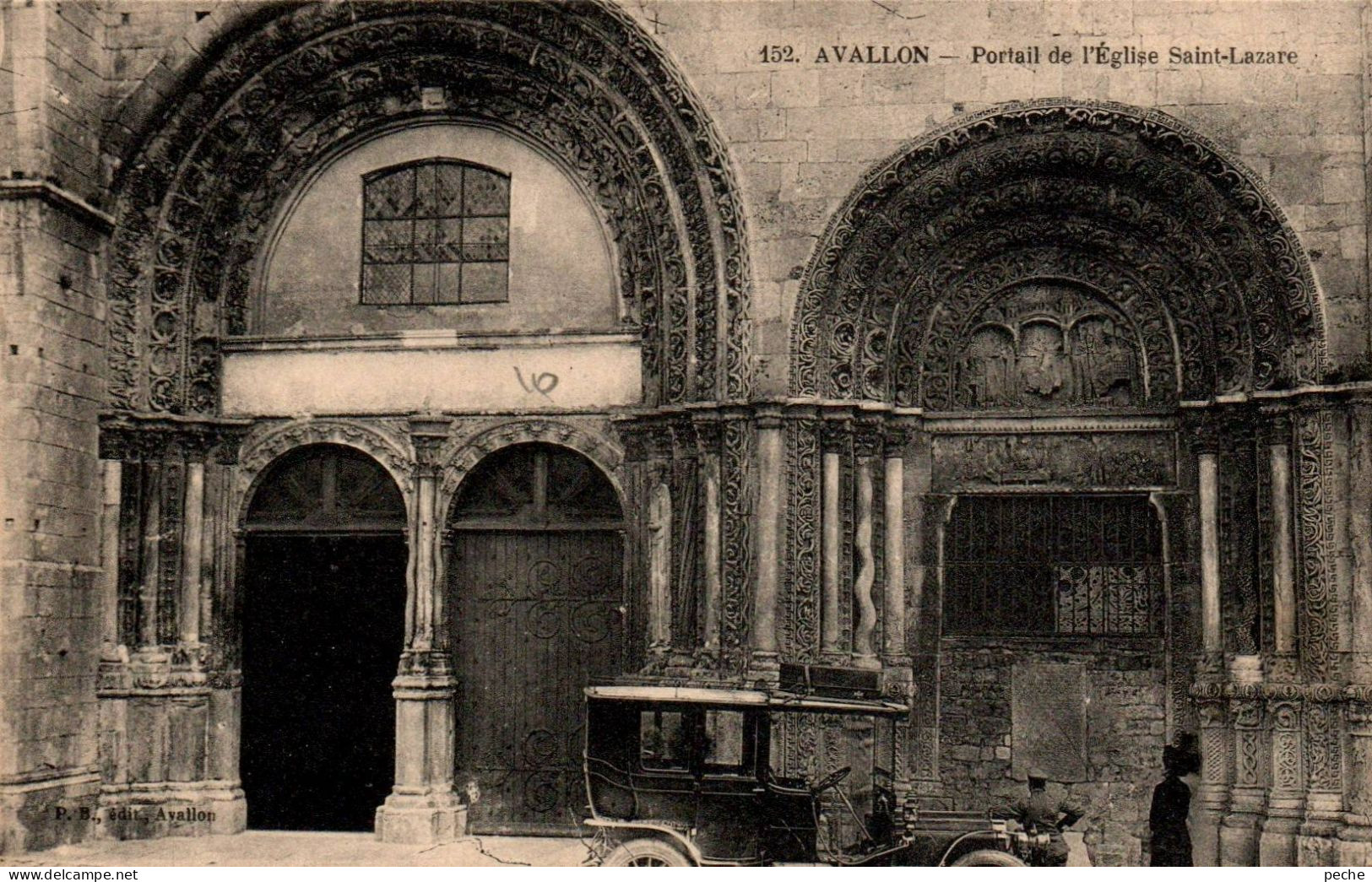 N°2862 W -cpa Avallon -vieille Voiture à Identifier- - Zu Identifizieren