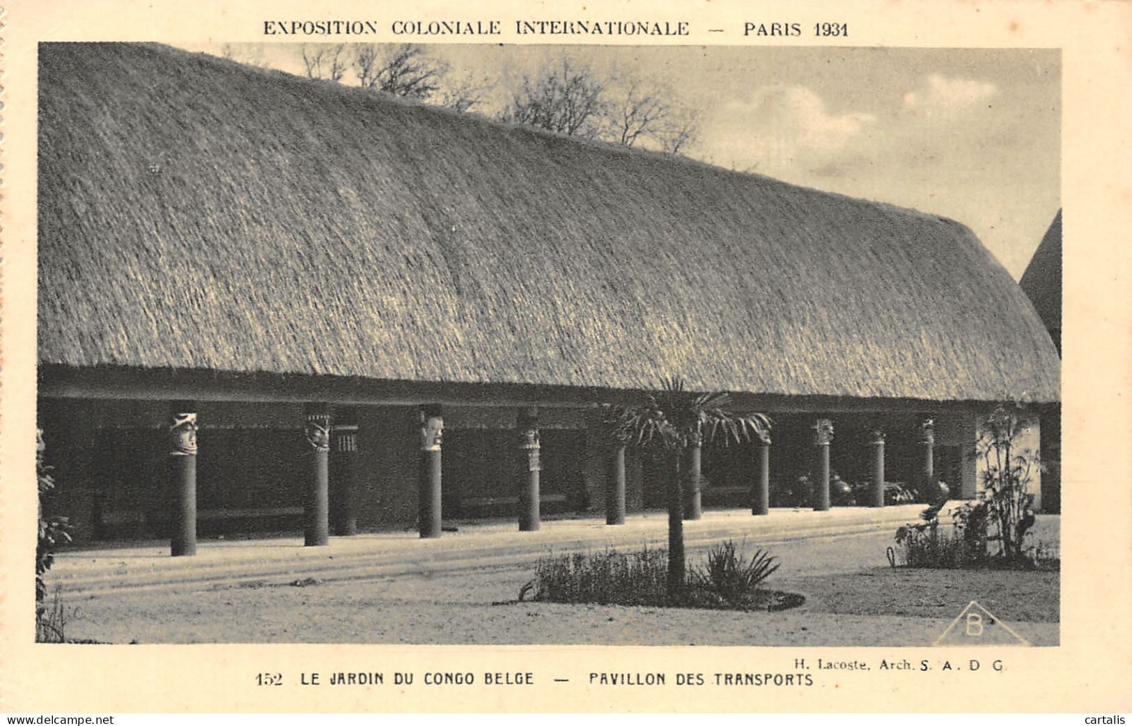 75-PARIS EXPO COLONIALE INTERNATIONALE JARDIN CONGO BELGE-N°4226-G/0019 - Expositions