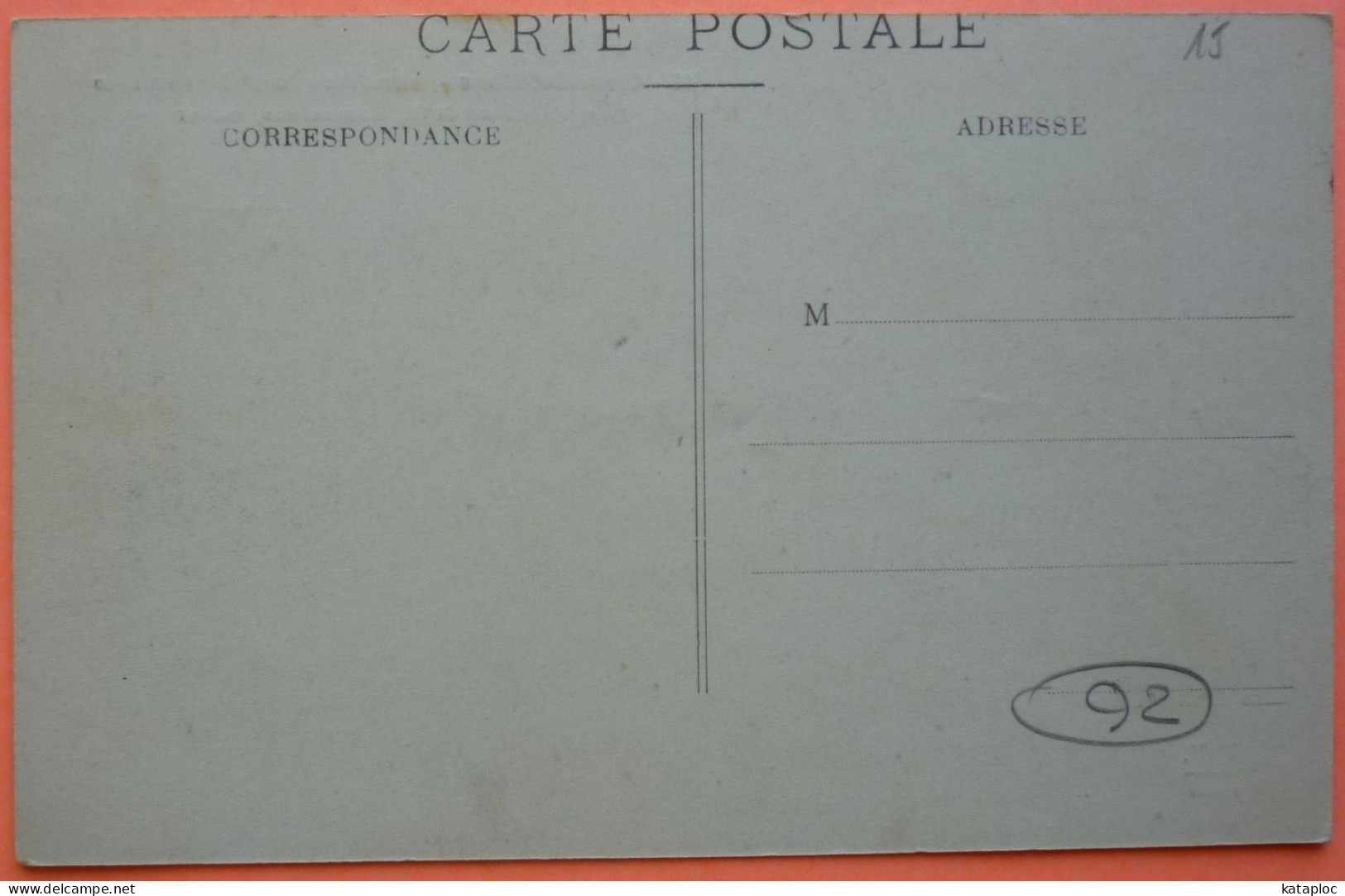 CARTE GENNEVILLIERS - INONDATION DU 28 JANVIER 1910 - DEMENAGEMENT M. LAMOUREUX, VACHER -SCAN RECTO/VERSO-13 - Gennevilliers