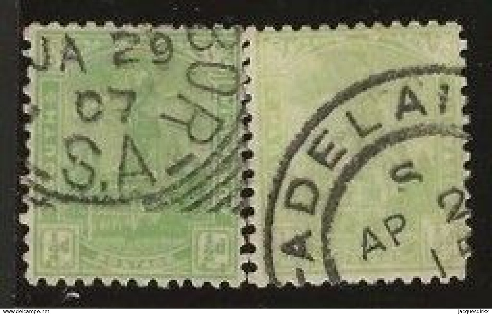 South  Australia     .   SG    .  293/293a      .   O      .     Cancelled - Used Stamps