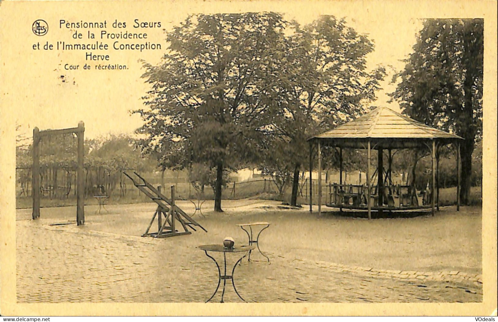 Belgique - Liège - Herve - Pensionnat Des Soeurs De La Providence Et De L'Immaculée Conception - Cour De Recréation - Herve