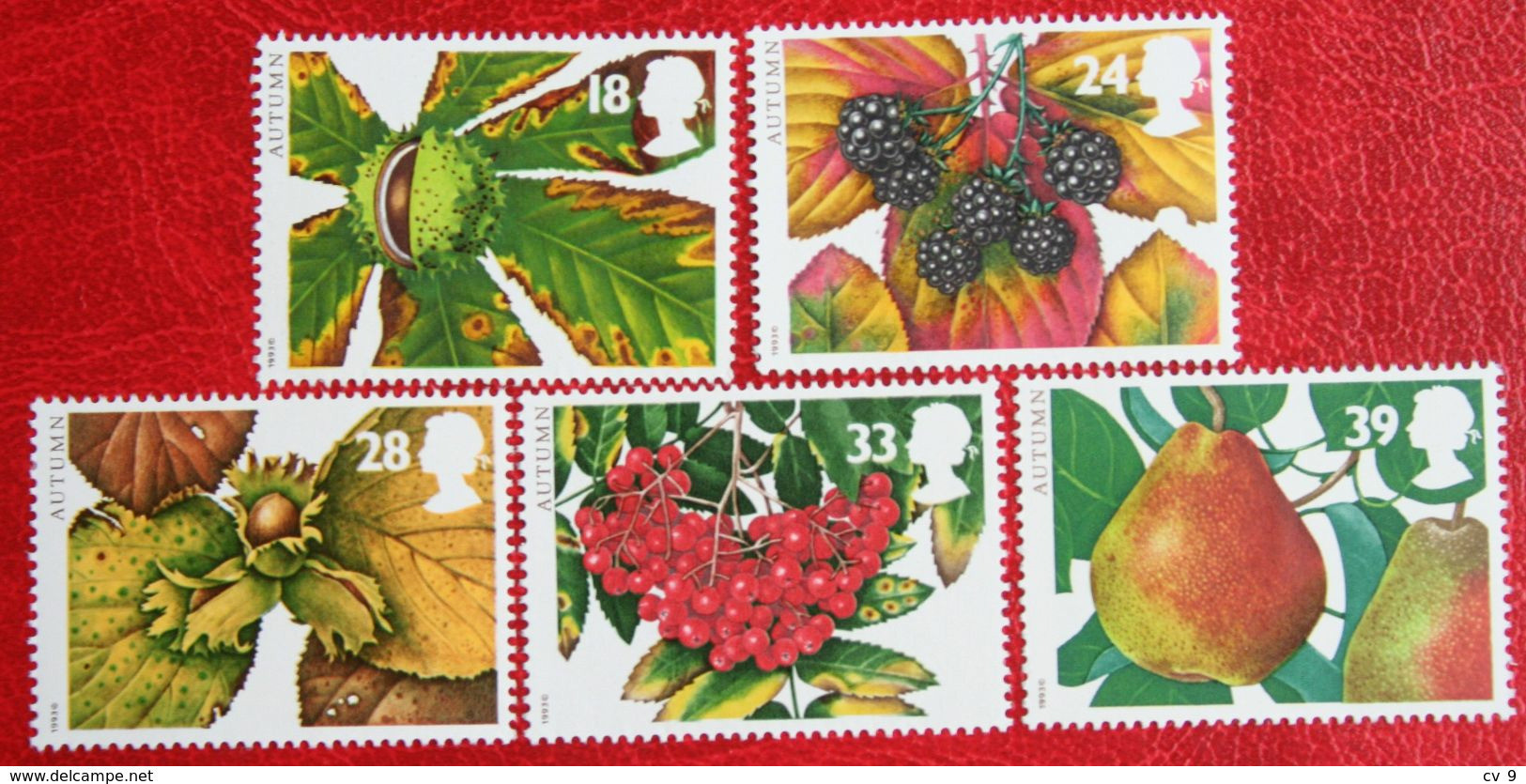 Autumn FRUIT (Mi 1463-1467) 1993 POSTFRIS MNH ** ENGLAND GRANDE-BRETAGNE GB GREAT BRITAIN - Neufs