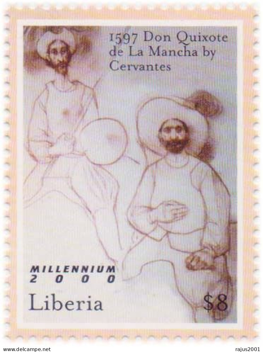 Don Quixote De La Mancha By Miguel De Cervantes, Amputee Spanish Novelist, Poet, Playwright, Disabled / Handicapped MNH - Handicaps