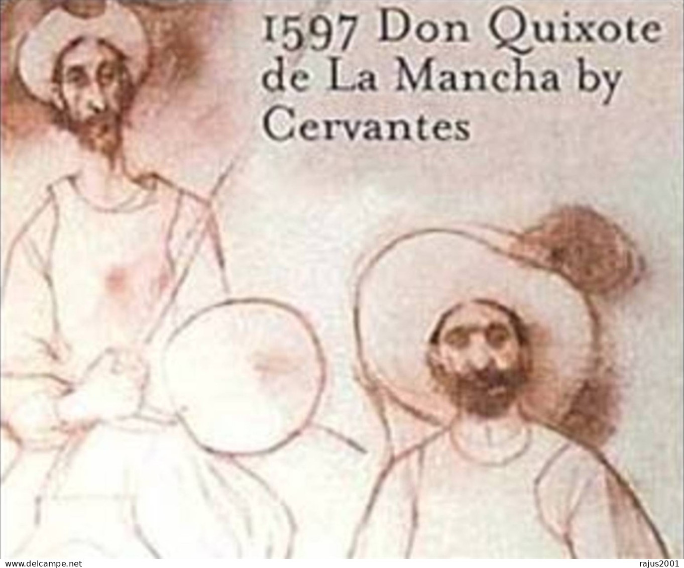 Don Quixote De La Mancha By Miguel De Cervantes, Amputee Spanish Novelist, Poet, Playwright, Disabled / Handicapped MNH - Handicaps