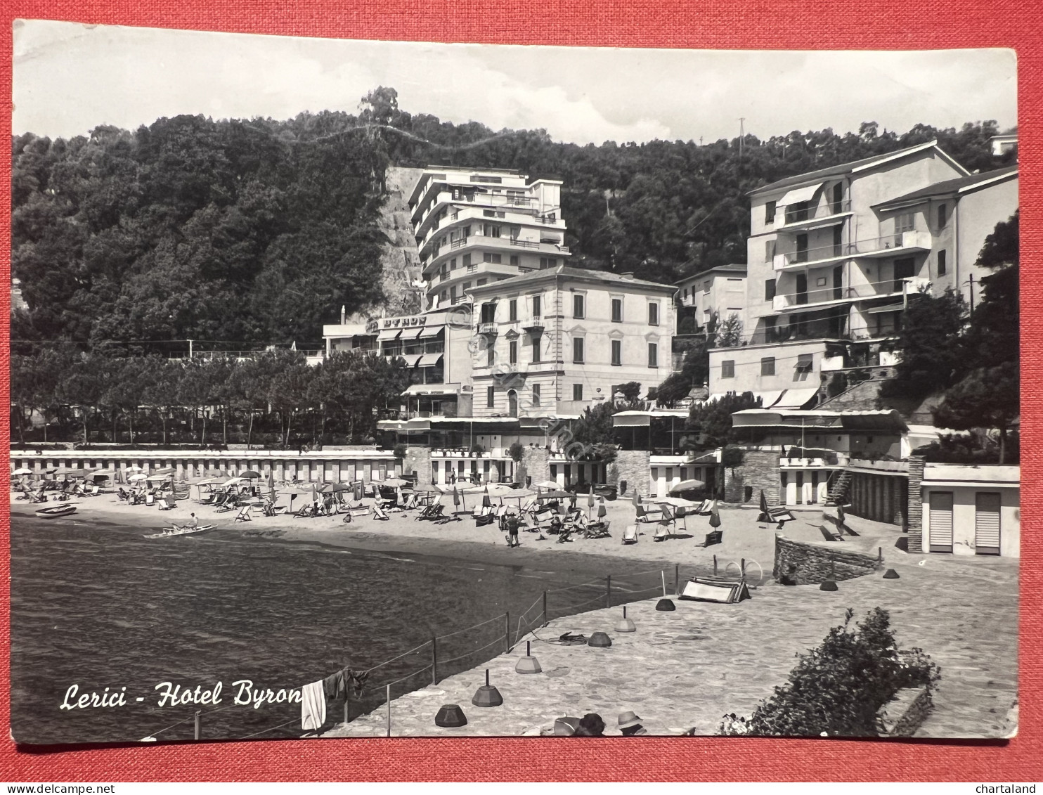 Cartolina - Lerici ( La Spezia ) - Hotel Byron - 1955 - La Spezia