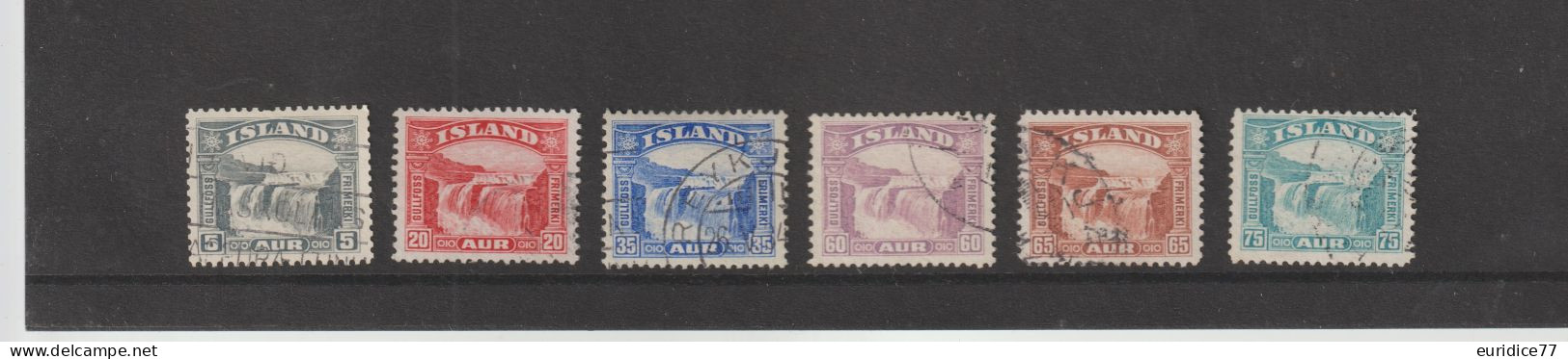 Islande 1931-32 - Yvert 139/44 Oblitere Cote 45€ - Used Stamps